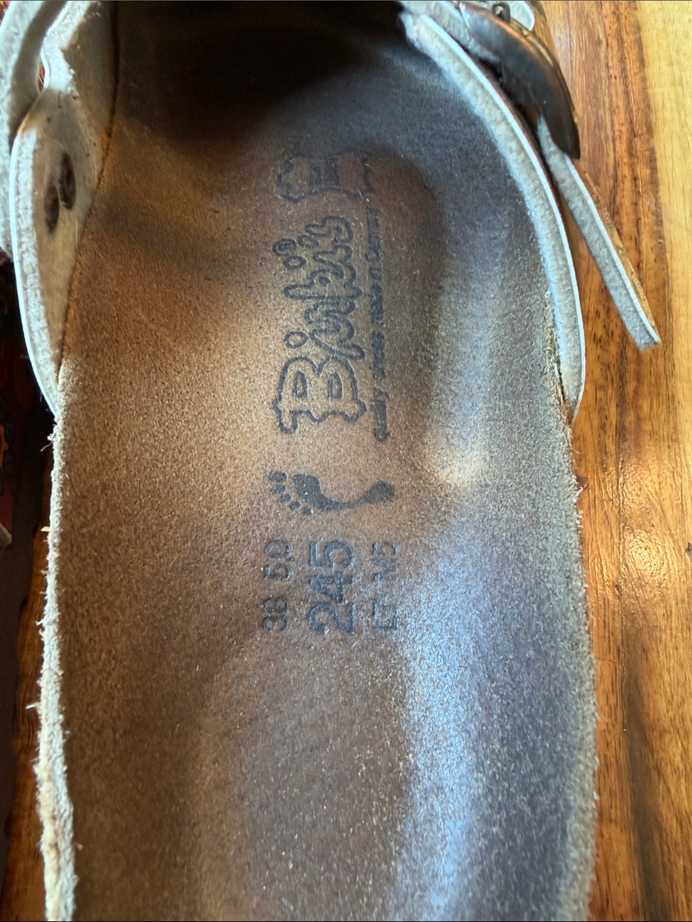 Birkenstock Burgundy Paisley Mary Jane Clogs - Picture 2 of 10